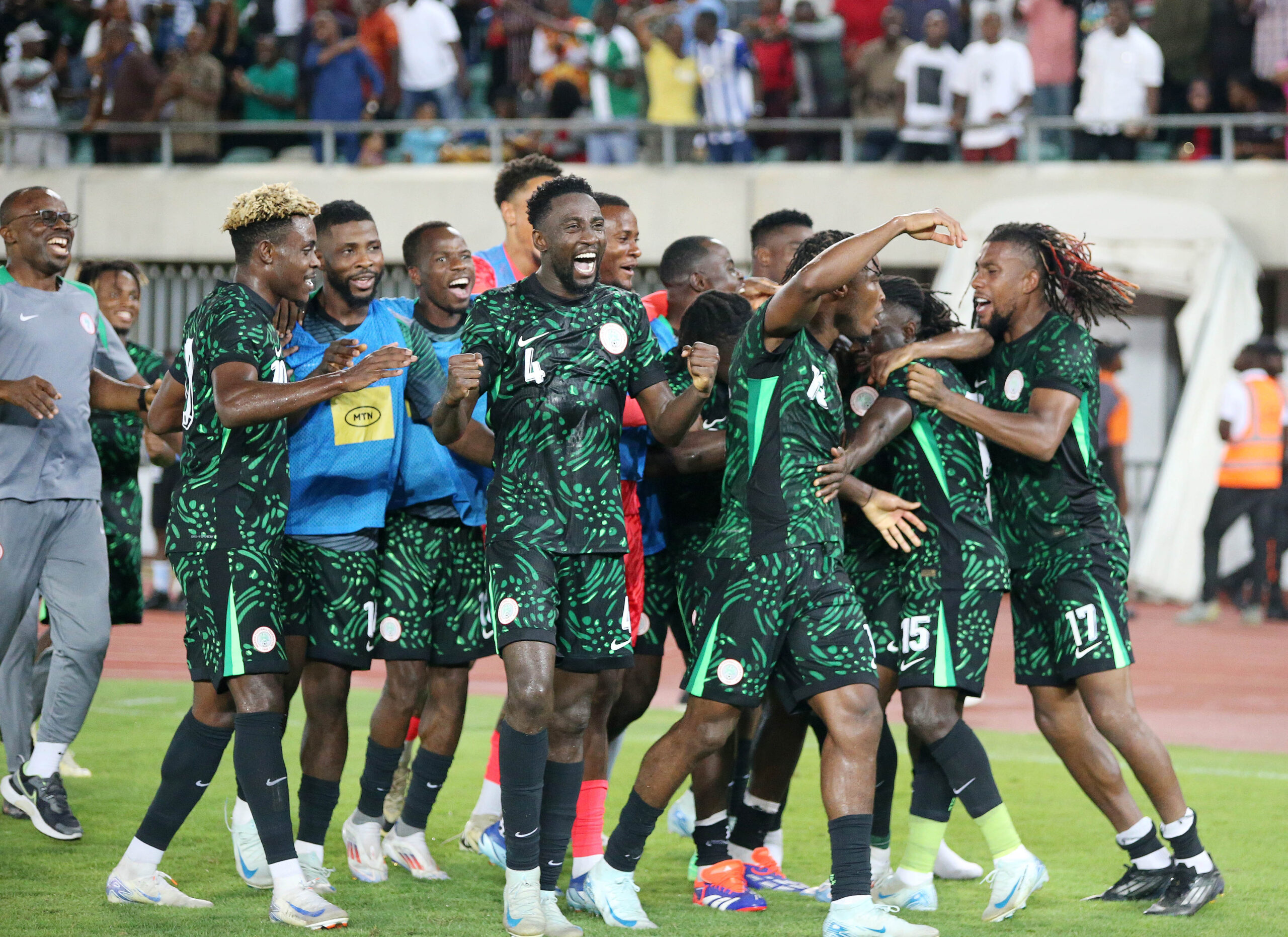 Eagles celebrate against Benin-NFF