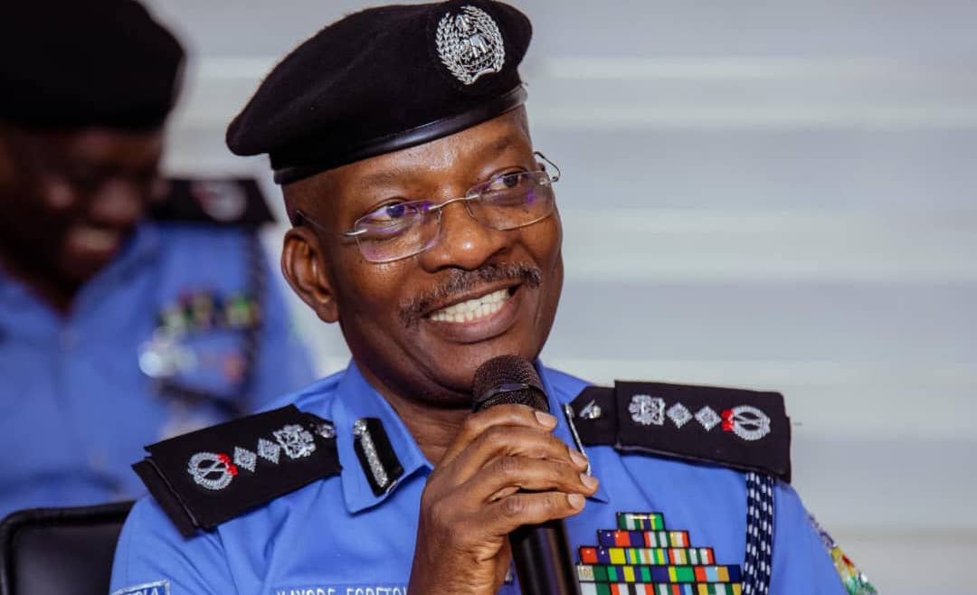 The Inspector-General of Police, IGP Kayode Adeolu Egbetokun, Ph.D., NPM