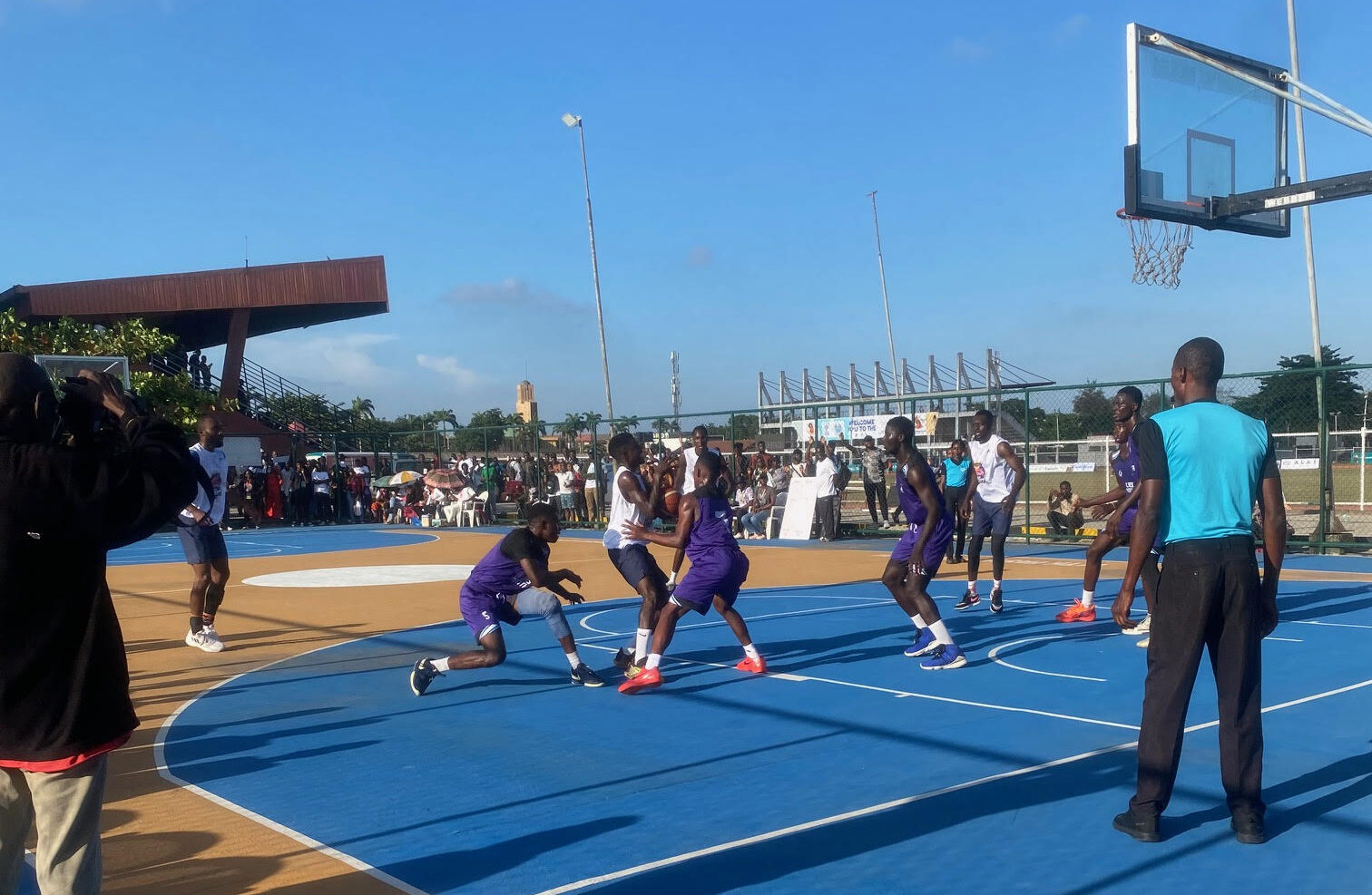 LASU versus Nile University in the FASU Games male basketball final