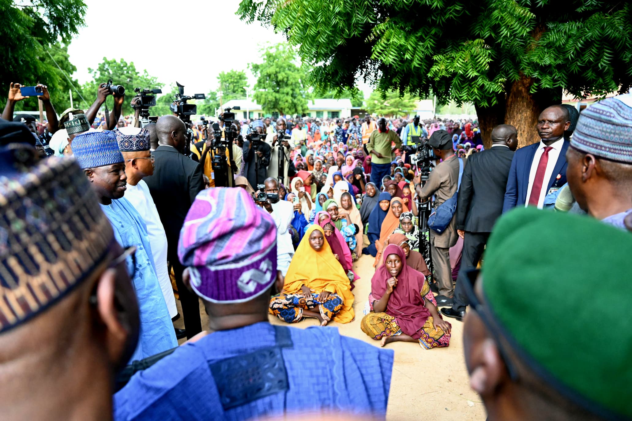 President Bola Ahmed Tinubu in Borno state