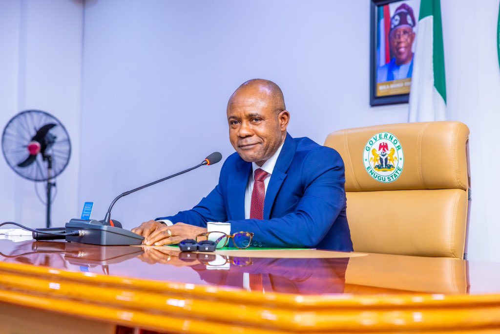 Governor Peter Mbah of Enugu State. [PHOTO CREDIT: Twitter handle of the governor]