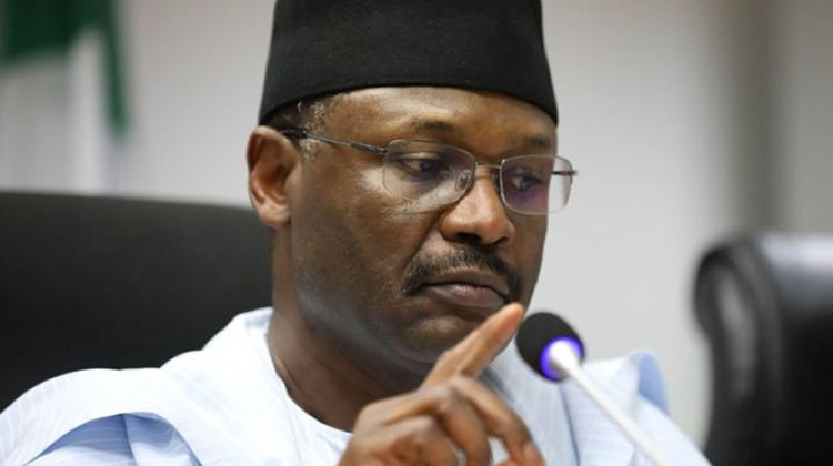 FILE: INEC Chairman, Prof. Mahmood Yakubu. Photo; FACBOOK/INECNIGERIA